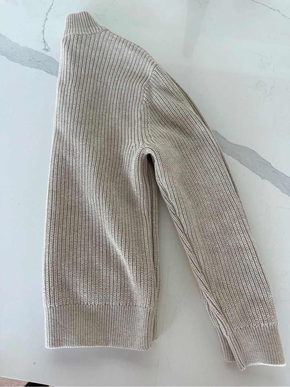 Boys Gap Half-Zip Sweater in Light Beige Size XL